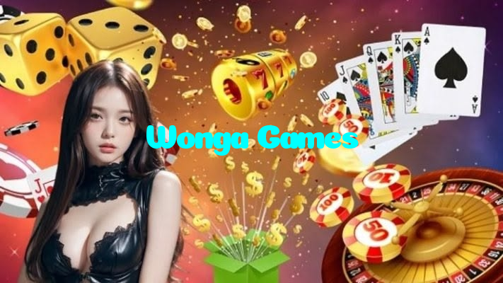 Wonga Games casino presented on mobile device in Pakistan with slots and live games